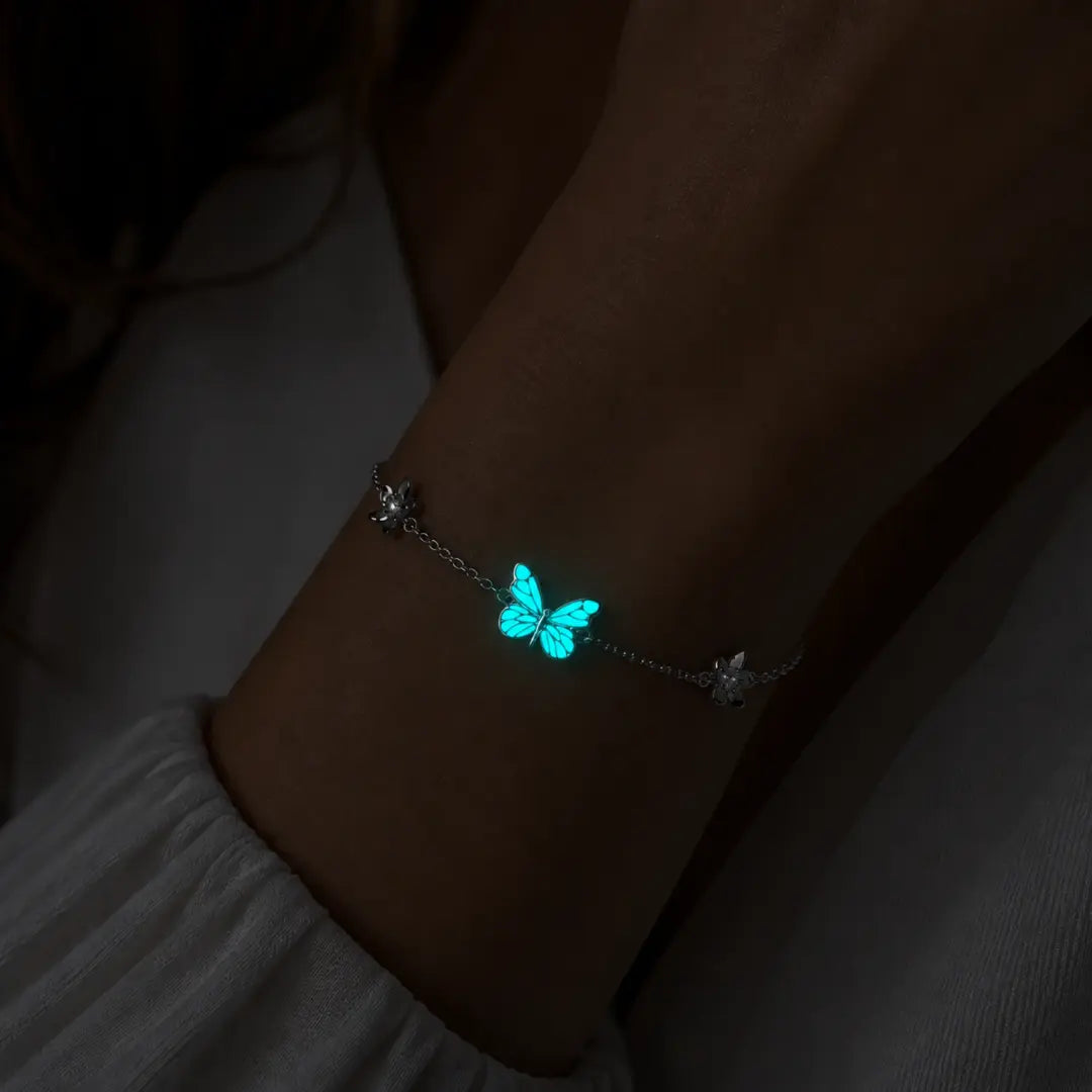 Glow-in-the-Dark Butterfly Bracelet