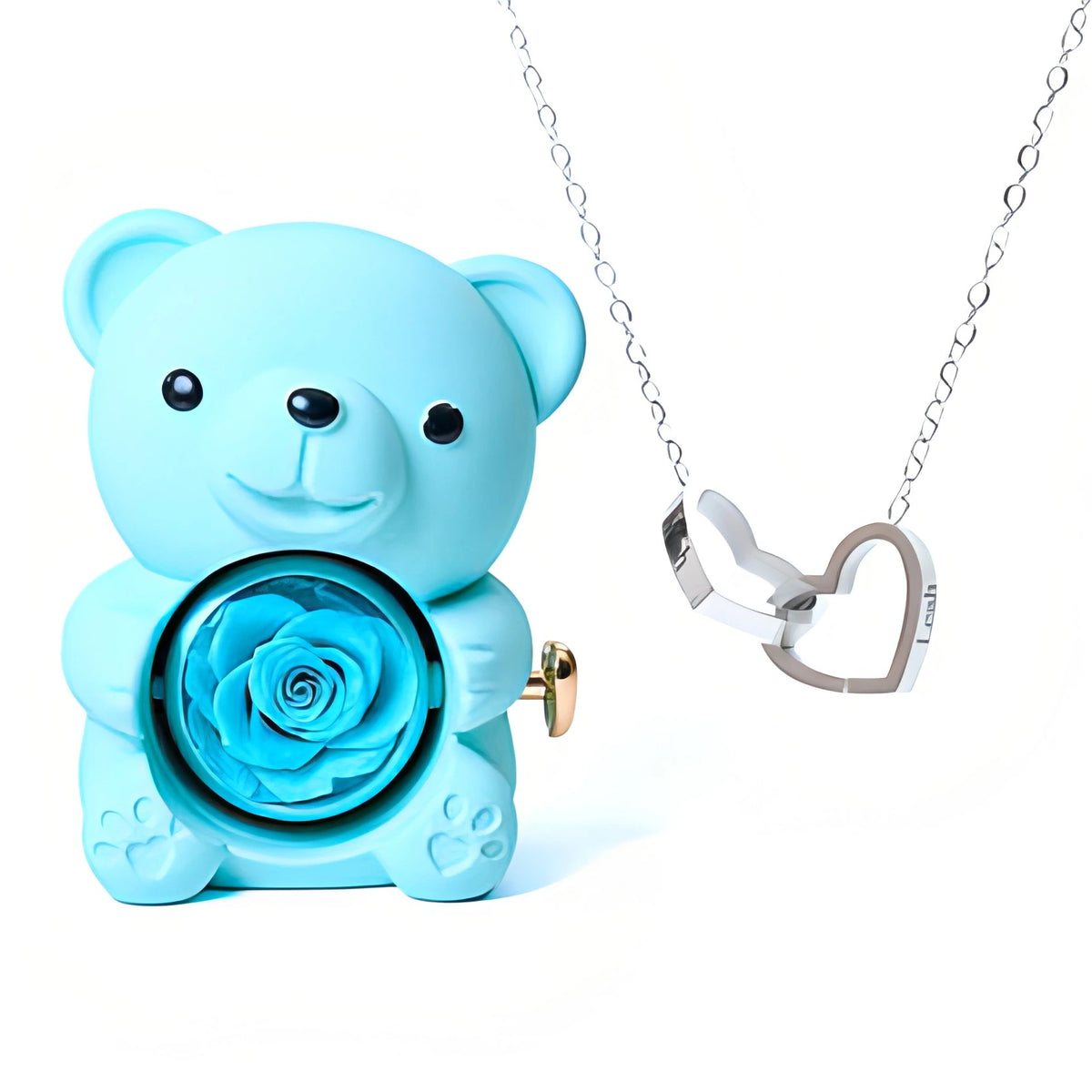 Forever Bear and Personalised Necklace