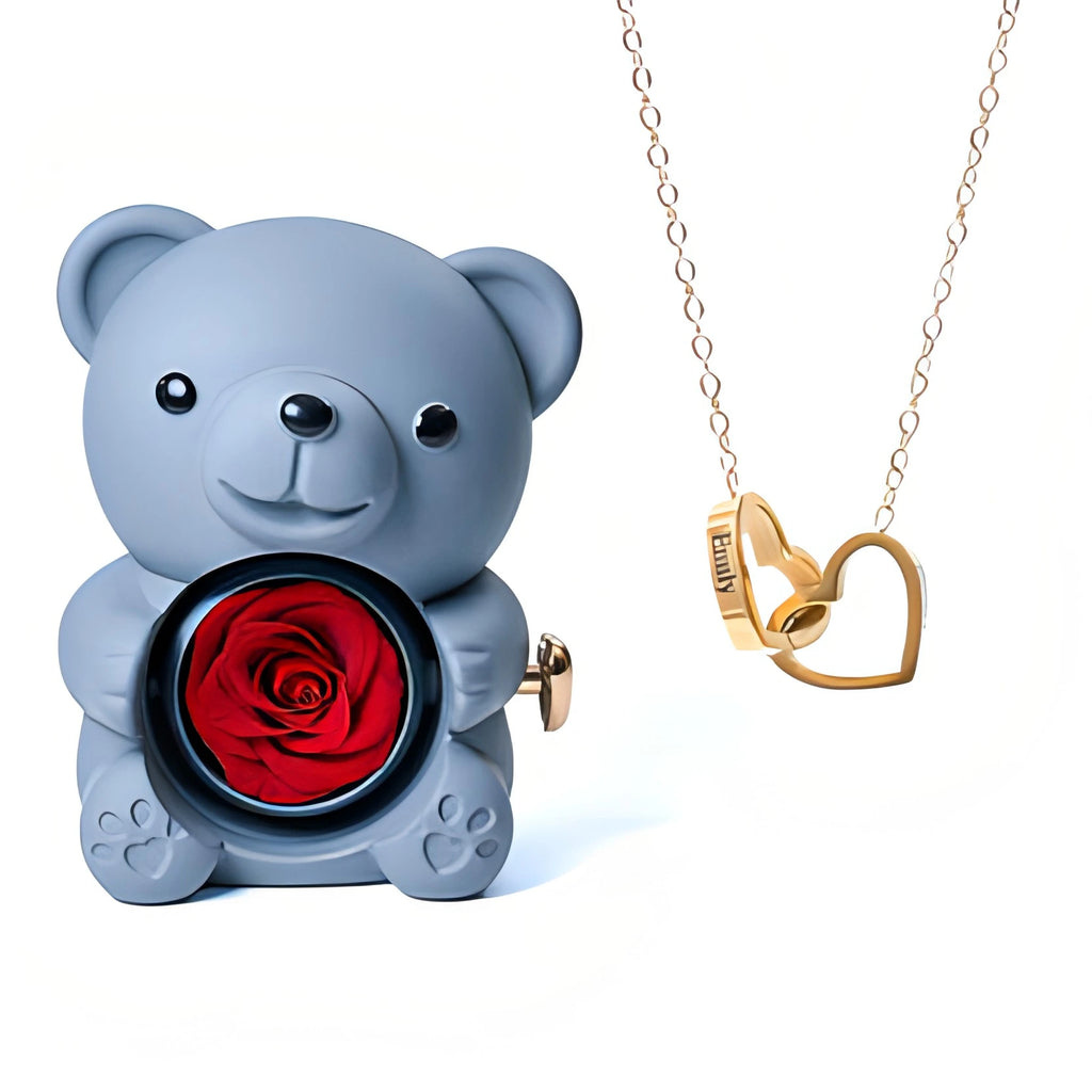 Forever Bear and Personalised Necklace