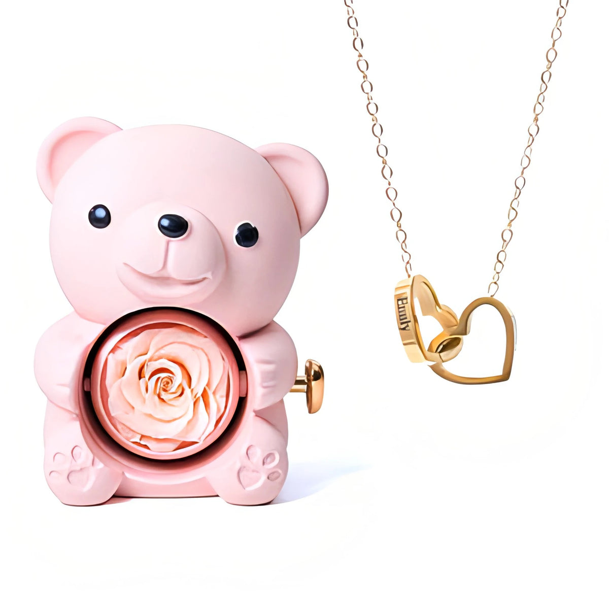Forever Bear and Personalised Necklace