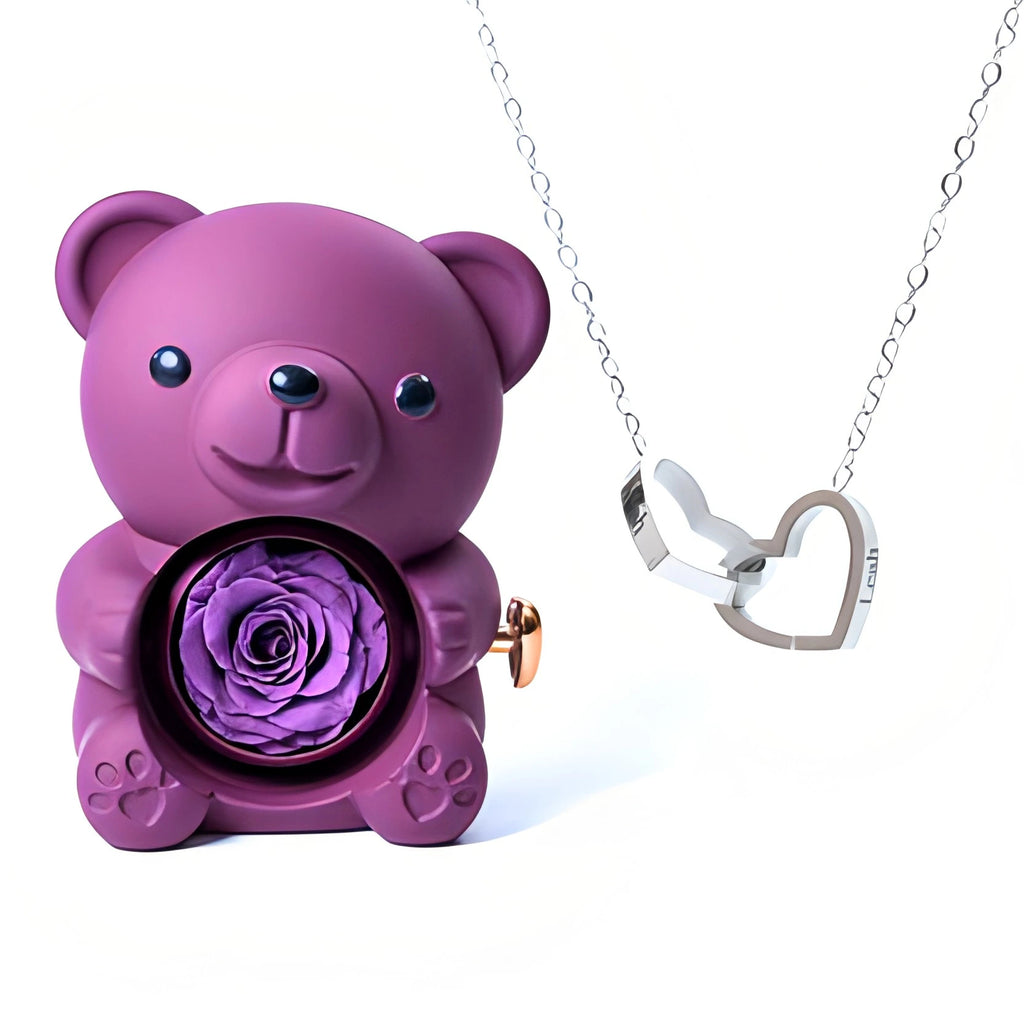 Forever Bear and Personalised Necklace