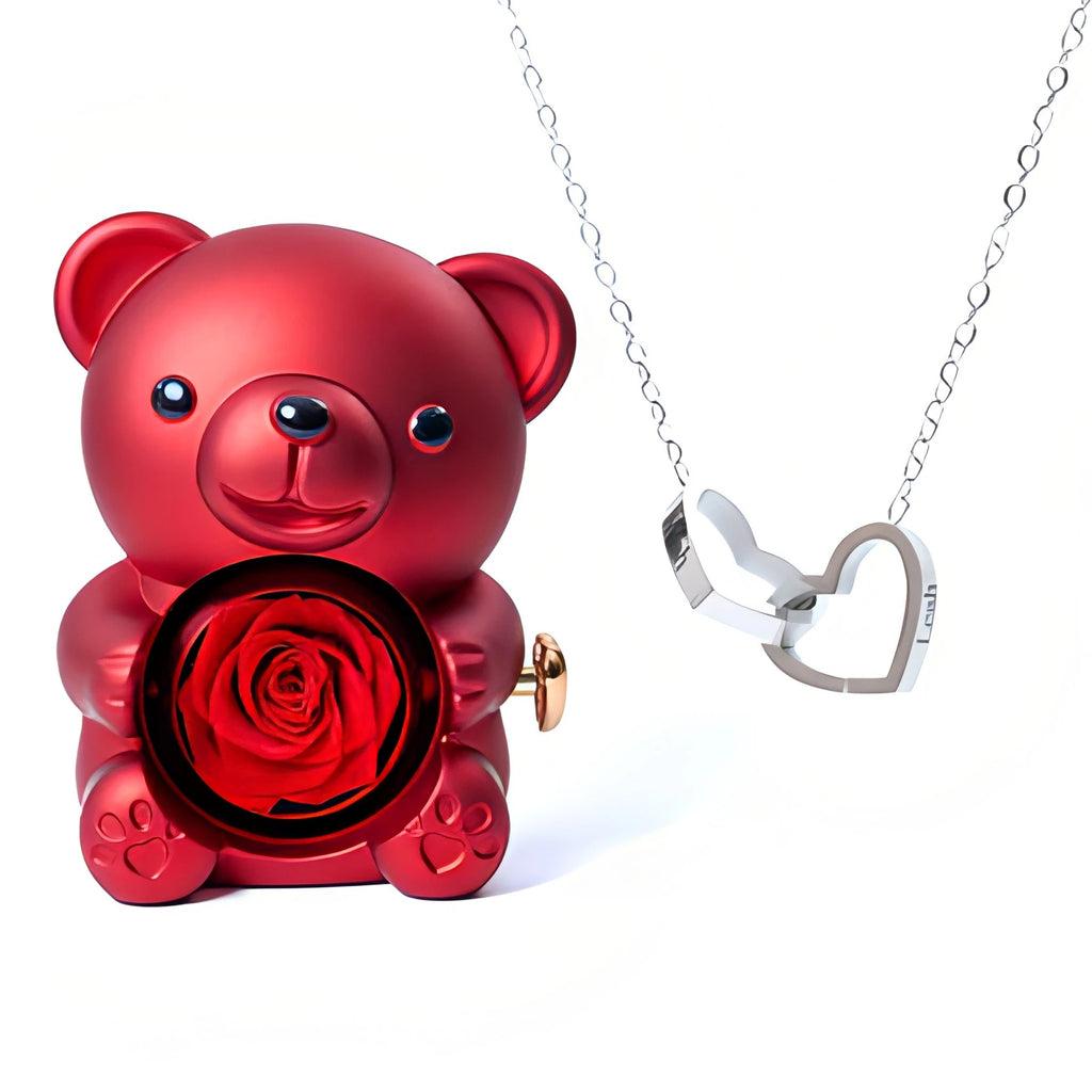 Forever Bear and Personalised Necklace