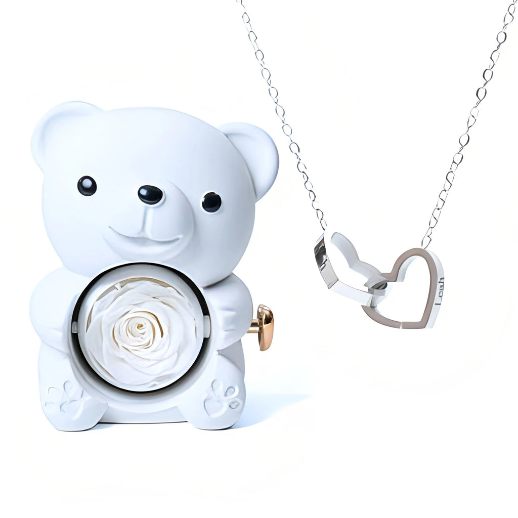 Forever Bear and Personalised Necklace